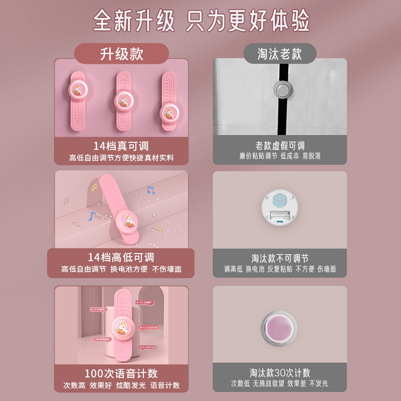 摸高神器儿童摸高跳语音计数器跳高 天真年代运动娃娃跳/弹跳器
