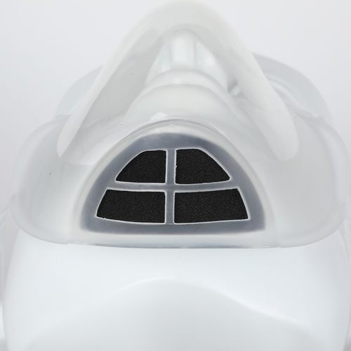 T5防尘透明口罩餐饮防飞沫飞溅透明硅胶可视化微笑网红韩国唇语面 - 图1