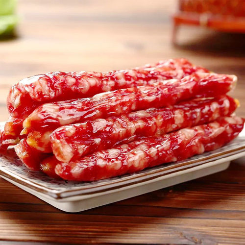 招牌广式腊肠传统农家自制广东特产烤肠乡里麻辣香肠腊味腊肉500g - 图1