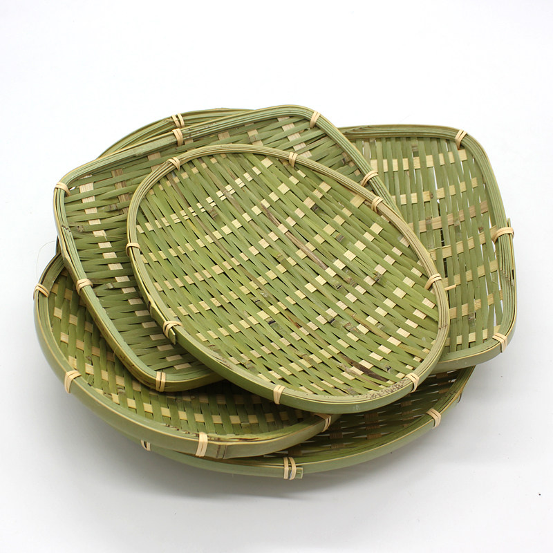 竹制品果盘收纳筐竹筛子竹编手工收纳筐馒头水果簸箕农家家用竹篮,淘宝优惠券,粉丝福利购,淘宝优惠卷
