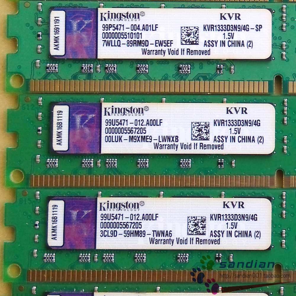 金士顿kingston8G4G DDR3 1333 1600MHz拆机三代台式机电脑内存条 - 图2