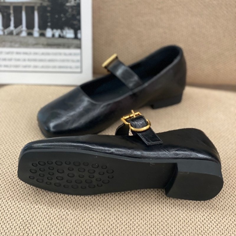 2026春季爆款复古风方头玛丽珍鞋女一字扣带粗跟深口单鞋百搭奶咖,淘宝优惠券,粉丝福利购,淘宝优惠卷