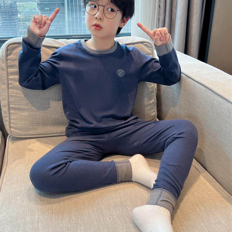 男童秋衣秋裤套装2025新款德绒保暖纯棉中大儿童春秋冬款男孩内衣,淘宝优惠券,粉丝福利购,淘宝优惠卷