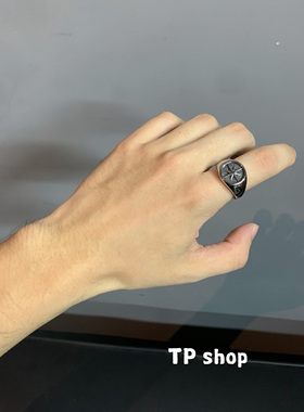 TP 小众设计星芒个性钛钢戒指男潮流百搭高级感指环