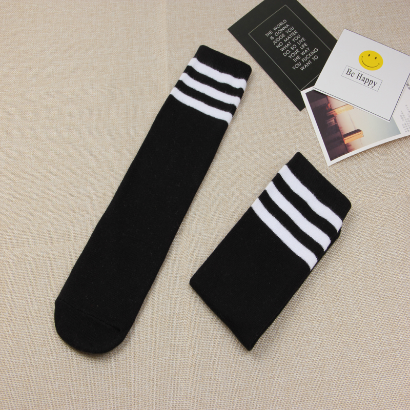 儿童足球袜长筒袜学院风男童女童儿童小学生纯