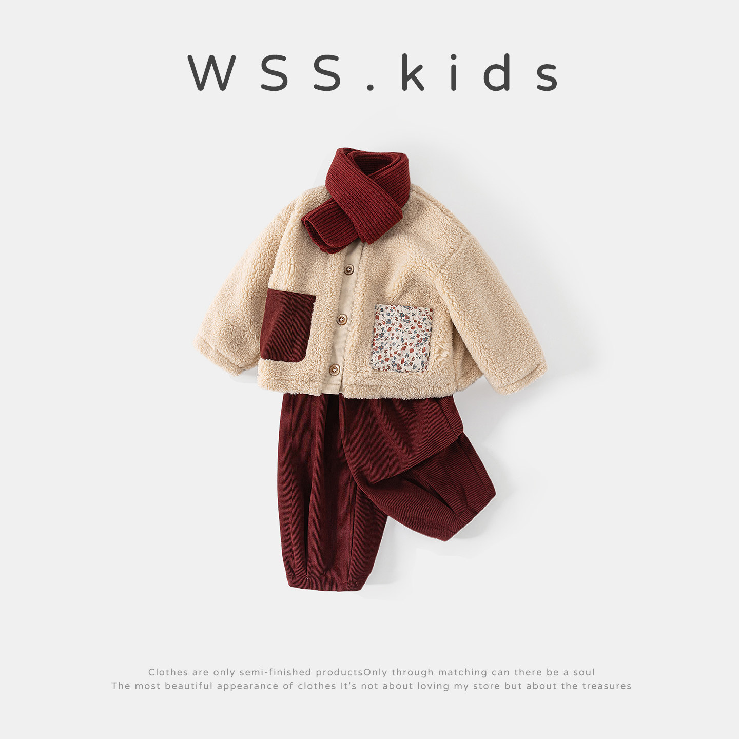 女童套装加绒26新款超好看新年儿童毛毛衣外套宝宝冬季围巾三件套,淘宝优惠券,粉丝福利购,淘宝优惠卷