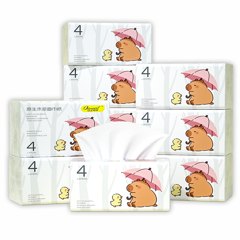 400张30大包抽纸巾卫生纸餐巾纸擦手纸厕纸纸抽面巾纸整箱批发装 - 图3