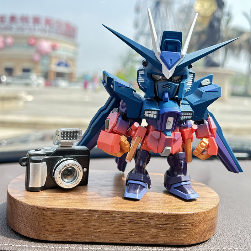 正版自由与无限正义高达盲盒手办中控台摆件车内装饰送男朋友礼物