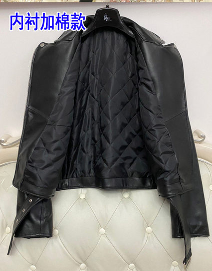 European and American loose short sheepskin leather jacket