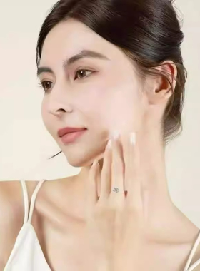 人鱼之泪钻戒轻奢透明设计法式