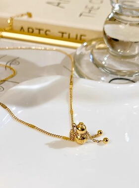 新中式流苏葫芦项链女