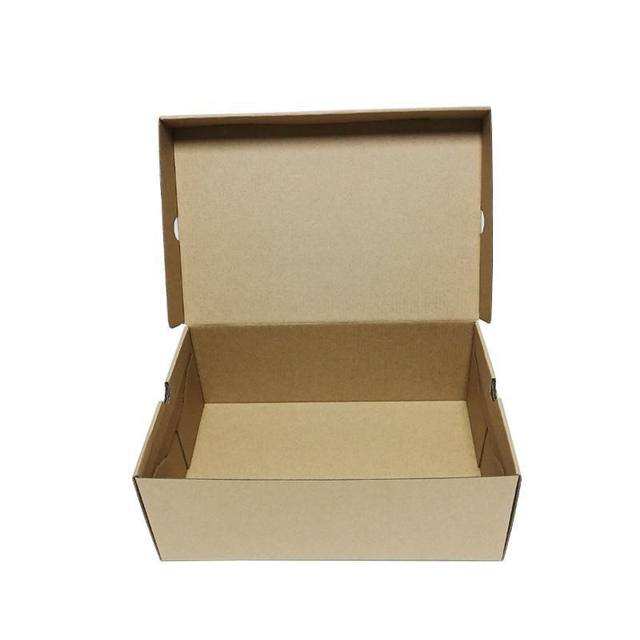 Flip kraft paper shoe box cardboard express box packaging box