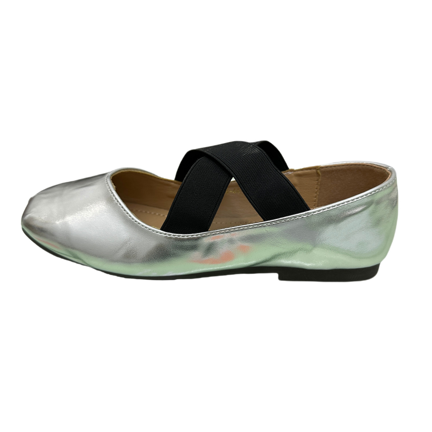 外贸大码松紧交叉带芭蕾舞鞋女方头褶皱休闲复古一脚蹬平底单鞋,淘宝优惠券,粉丝福利购,淘宝优惠卷