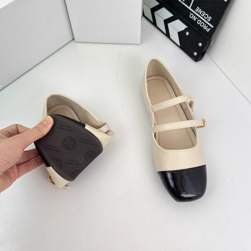 外贸大码女鞋方头浅口气质平底单鞋2025新款小香风通勤女玛丽珍鞋,淘宝优惠券,粉丝福利购,淘宝优惠卷