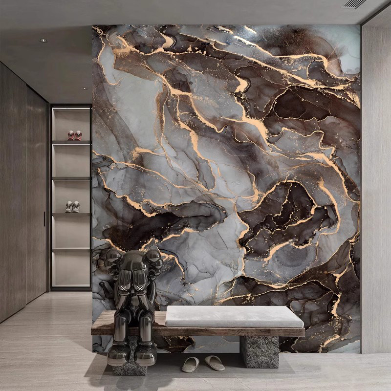 意式轻奢大理石纹玄关壁纸高级感仿奢石客厅沙发电视背景墙纸壁布,淘宝优惠券,粉丝福利购,淘宝优惠卷
