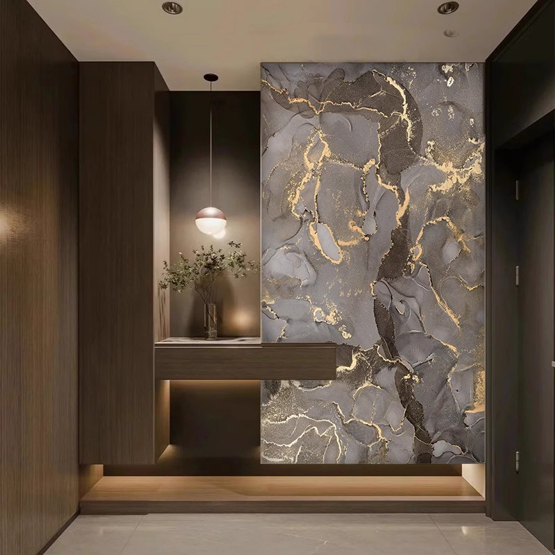 意式轻奢大理石纹玄关壁纸高级感仿奢石客厅沙发电视背景墙纸壁布,淘宝优惠券,粉丝福利购,淘宝优惠卷