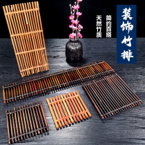 Day Feed Swing Tray Decoration Sashimi Bamboo bamboo Bamboo Fence Japan Style Grilled Meat Parquet Decorations Seafood Pose