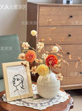 刺球小把花束仿真花假花插花摆件客厅仿真花摆件客厅仿真花摆件