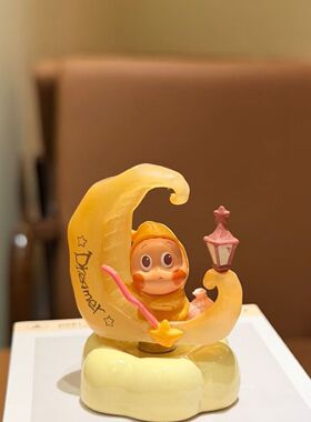 景德镇陶瓷转转摆件卡通星星人办公室家居桌面装饰品创意生日礼物