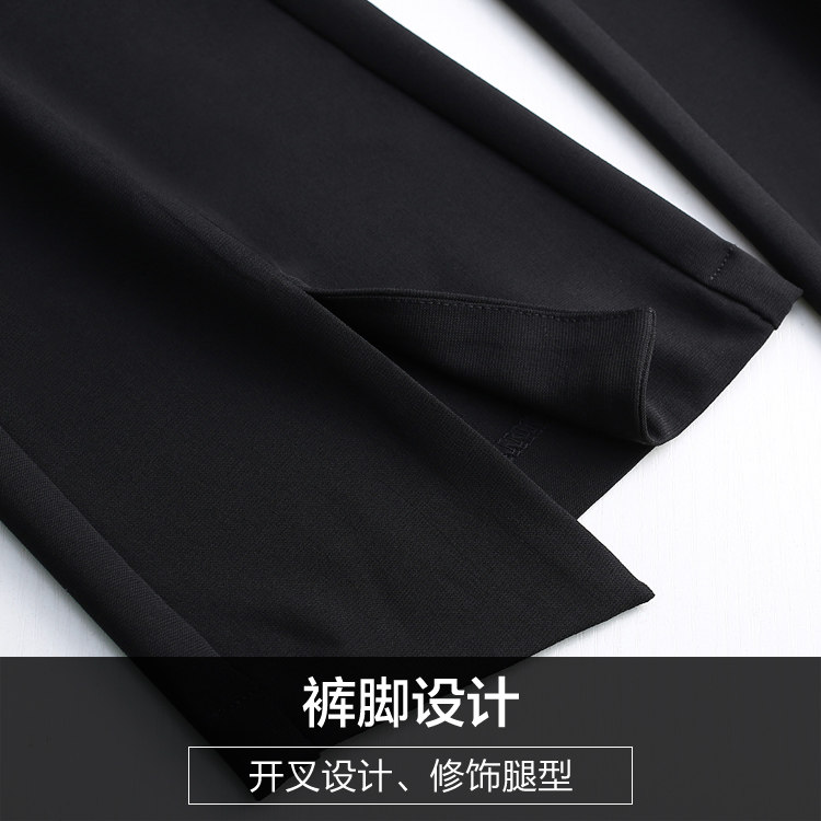 夏季妈妈雪纺九分微2020新款喇叭裤 娇兰芭莉中老年女装