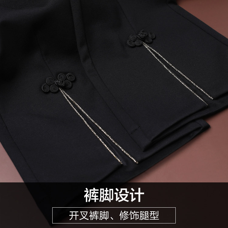 中年2020年新款秋冬季高腰喇叭裤 娇兰芭莉中老年女装