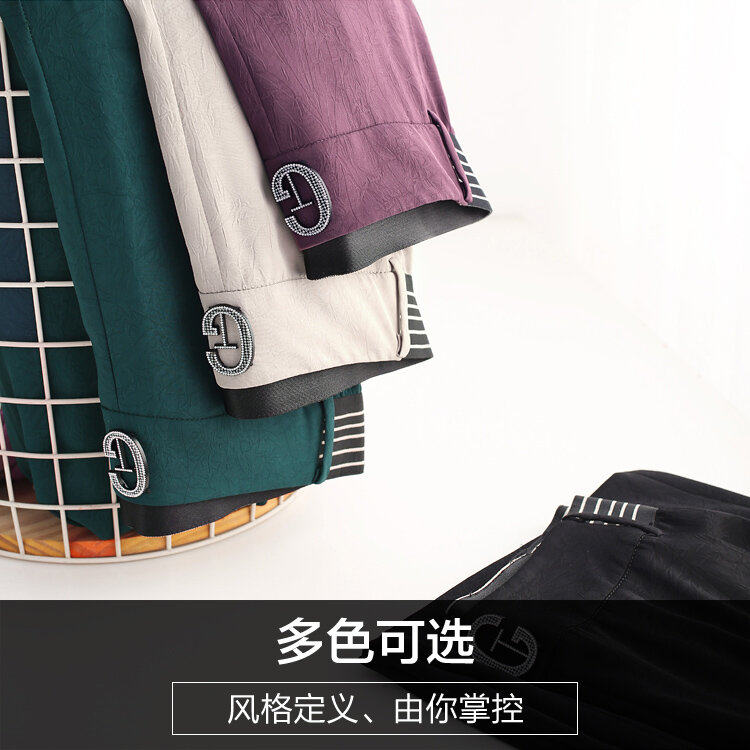 中年夏季2020年新款中老年人阔腿裤 娇兰芭莉中老年女装