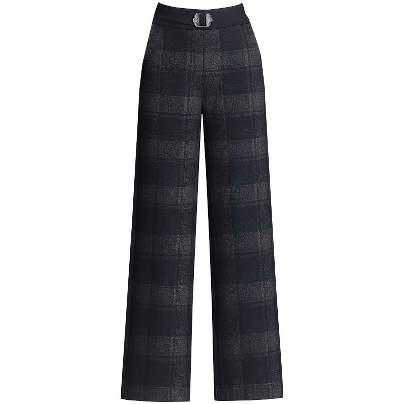 宽松阔腿裤中年秋冬季毛呢妈妈裤子 娇兰芭莉中老年女装