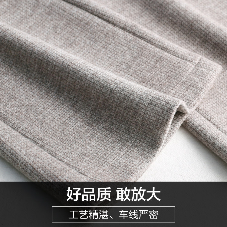 羊毛呢微中年妈妈装女裤喇叭裤子 娇兰芭莉中老年女装