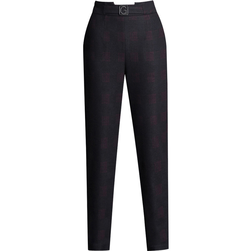 中年女装妈妈毛呢宽松九分裤哈伦裤 娇兰芭莉中老年女装