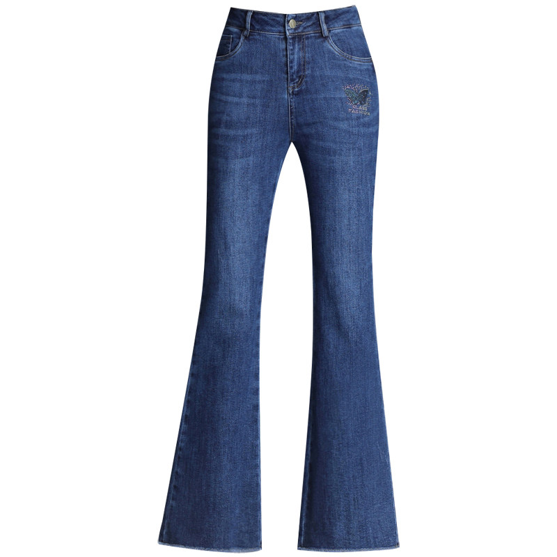 中年女士妈妈装2020年新款微牛仔裤 娇兰芭莉中老年女装