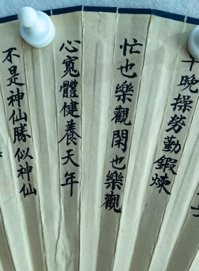 书画家张秀华殷嘉祚手绘真迹古玩古董成扇艺术品收藏J3154