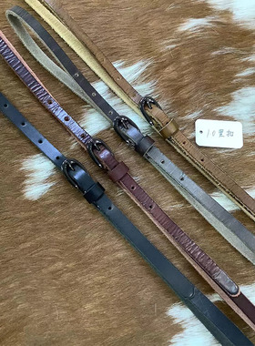 女士头层牛皮皮带针扣牛皮腰带1.0宽合金扣女士小细带新款