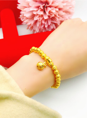 仿黄金吊坠项链越南沙金女士镀金