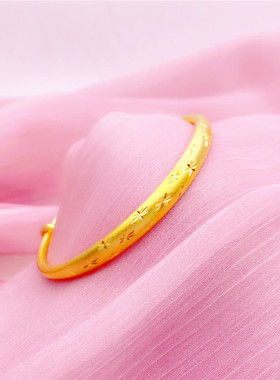 仿黄金古法传承亚光不掉色手镯