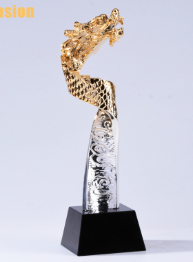 新款树脂奖杯定制个性纪念品 母亲节礼物 生日演讲比赛奖品龙年会