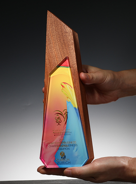 汉白玉水晶奖杯定制创意奖牌授权牌制作木托荣誉牌匾公司年会年会