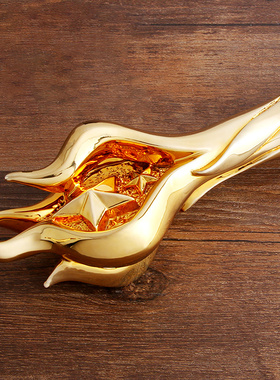 水晶奖杯定制五角星奖杯星星奖牌制作公司企业年会颁奖纪念礼年会