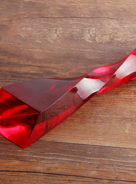 创意水晶奖杯定制红色扭柱定做优秀员工公司纪念品企业颁奖 年会