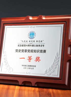 奖牌定制定做木质牌匾定制授权牌铜牌定做木托牌授牌高端金属年会