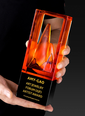 琉璃奖杯定制定做高档大理石白玉奖牌公司年会颁奖纪念品优秀年会