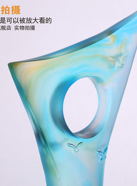 新款精品高档琉璃奖杯定制 纪念品定制团队古法琉璃奖杯优秀年会