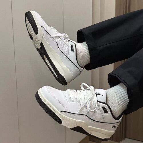 NIKE耐克男鞋 JORDAN FLIGHT COURT 缓震耐磨篮球鞋HF3255-100 - 图0