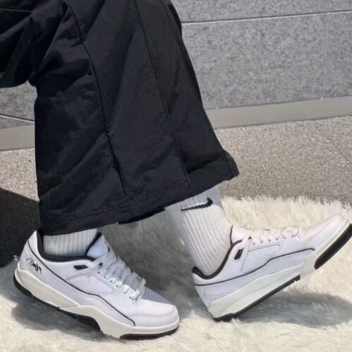 NIKE耐克男鞋 JORDAN FLIGHT COURT 缓震耐磨篮球鞋HF3255-100 - 图2