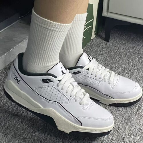 NIKE耐克男鞋 JORDAN FLIGHT COURT 缓震耐磨篮球鞋HF3255-100 - 图1