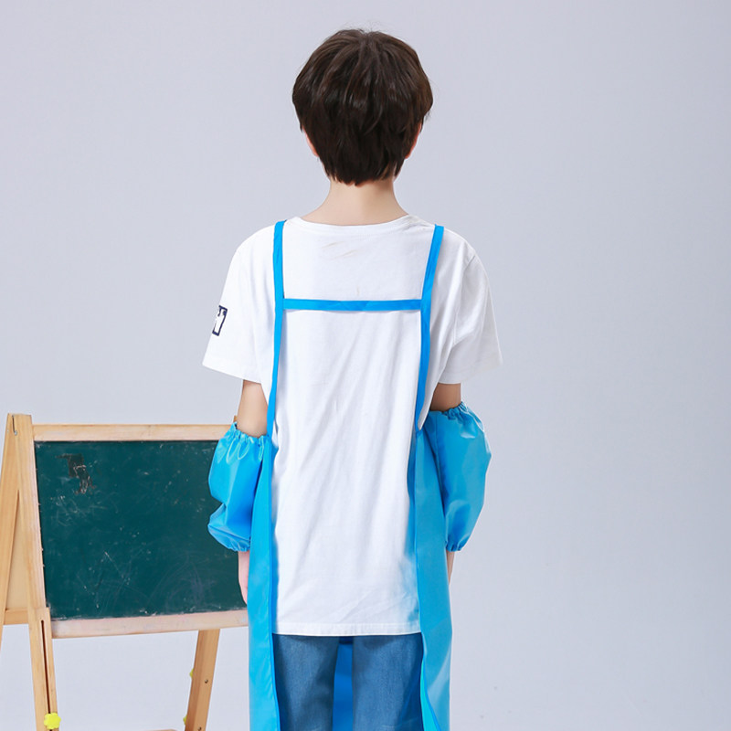 儿童四季围裙罩衫绘画画画衣宝宝围兜反穿衣书法春秋防水防脏罩衣,淘宝优惠券,粉丝福利购,淘宝优惠卷