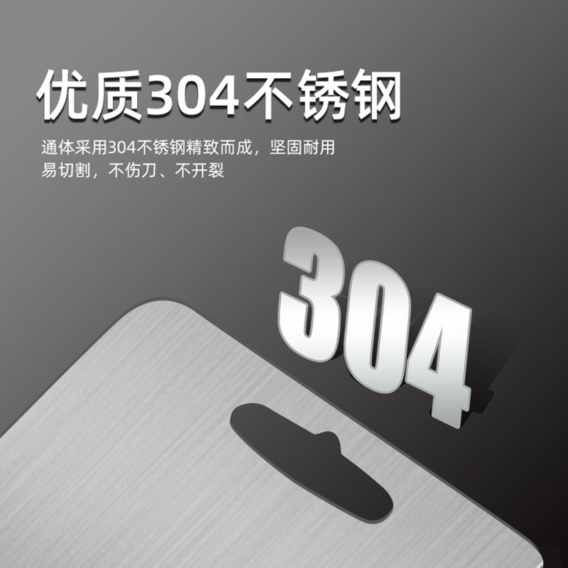 荣事达304不锈钢灶老大防霉砧板 荣事达零平方砧板/菜板