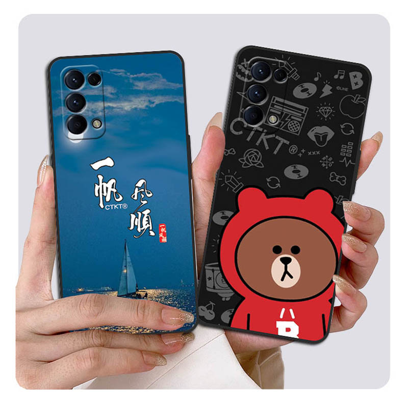 适用opporen5por手机壳。Ren05pro卡通OPPOReno5Pro励志软壳oppopdsm00文字reon5pro可爱男女外壳0pp0r防摔套 - 图1