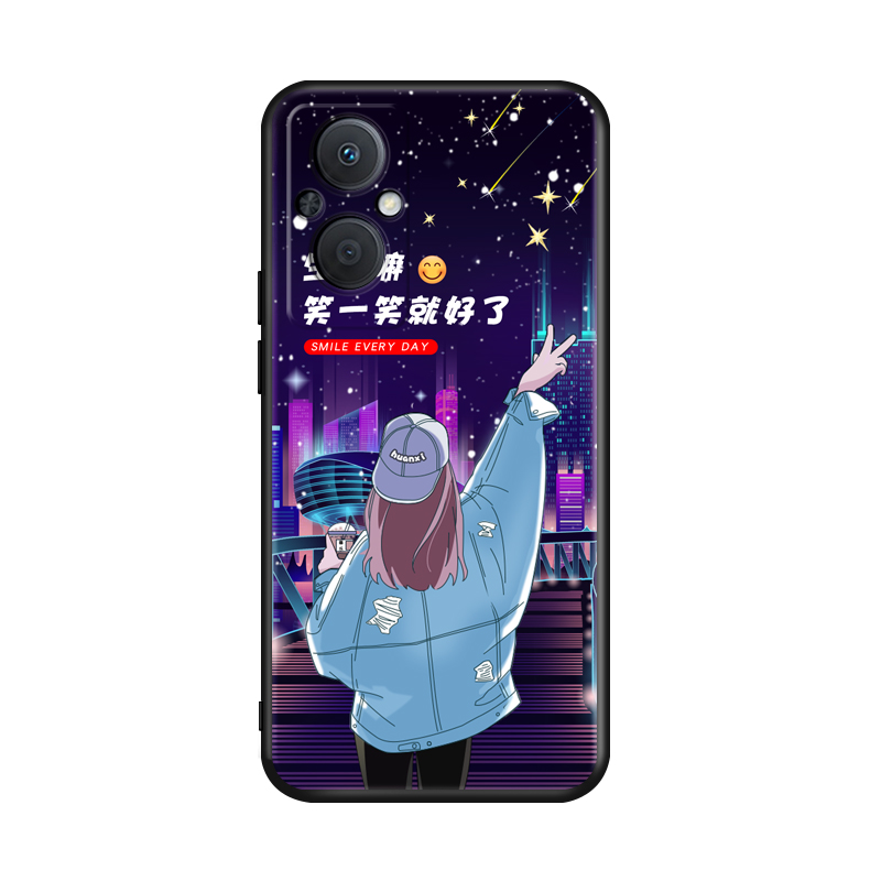 适用于oppoa96手机壳oppo a96个性卡通opA96网红PFUM10硅胶软壳oppor96男女0pp0a96保护套创意oppA96日韩新款 - 图3