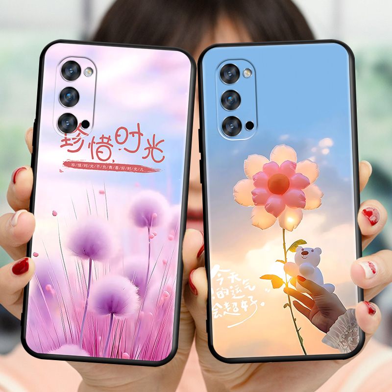 适用OPPOReno4Pro手机壳PDNM00卡通RENO4PR0软壳Reno4pro小清新0p0preno4pr0磨砂ren04por全包reon4pro防摔女 - 图1