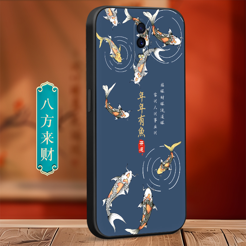 luckrider适用于oppor17手机壳pbem00新款创意磨砂pbet00全包防摔0pp0r17彩绘国风软壳opor17网红个性保护套 - 图2